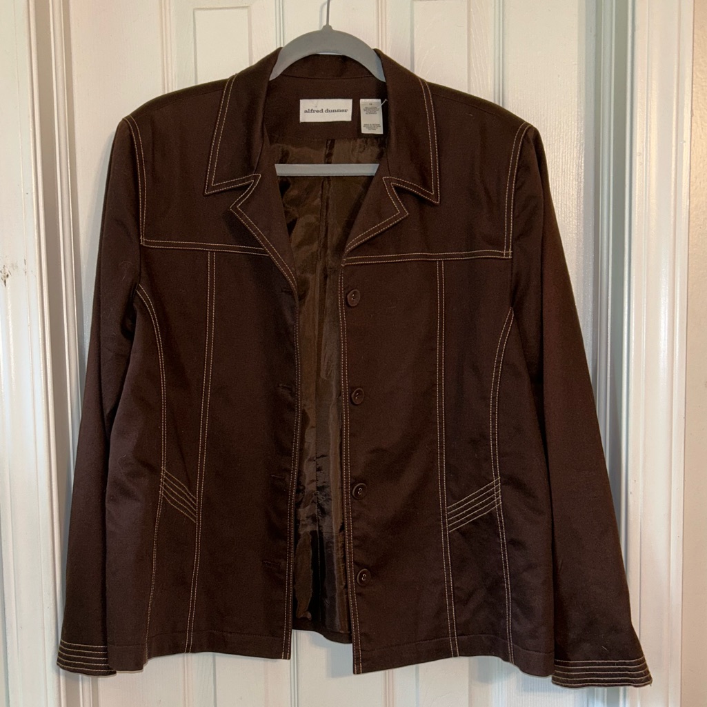 Alfred Dunner Button Down Jacket